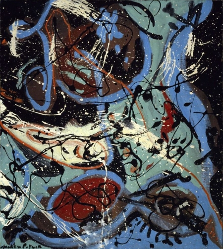 Jackson Pollock - Composition with Pouring II 1943 at Hirschhorn Art Museum
